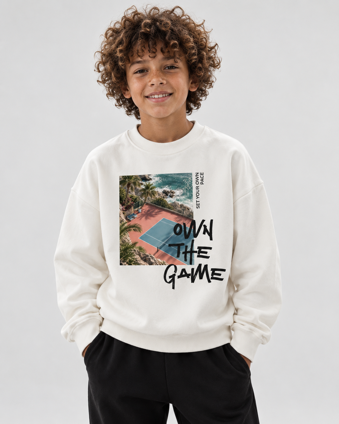 Own The Game Kids Graphic Sweatshirt