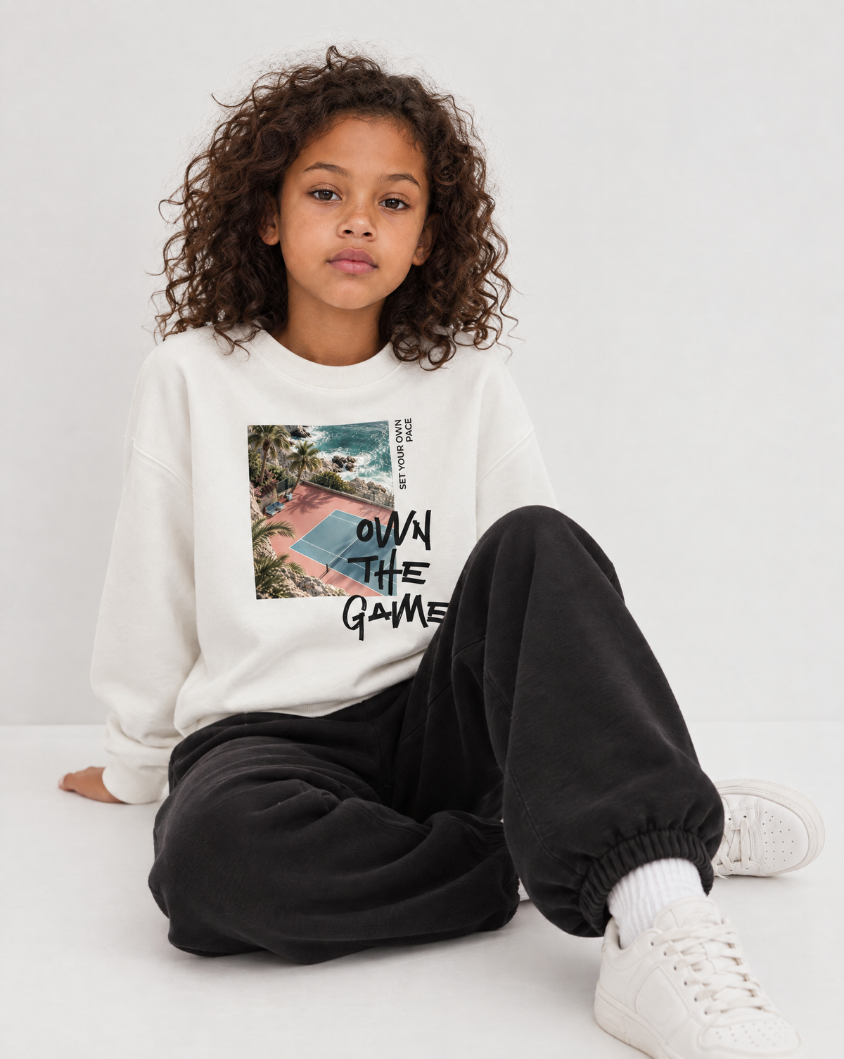 Own The Game Kids Graphic Sweatshirt