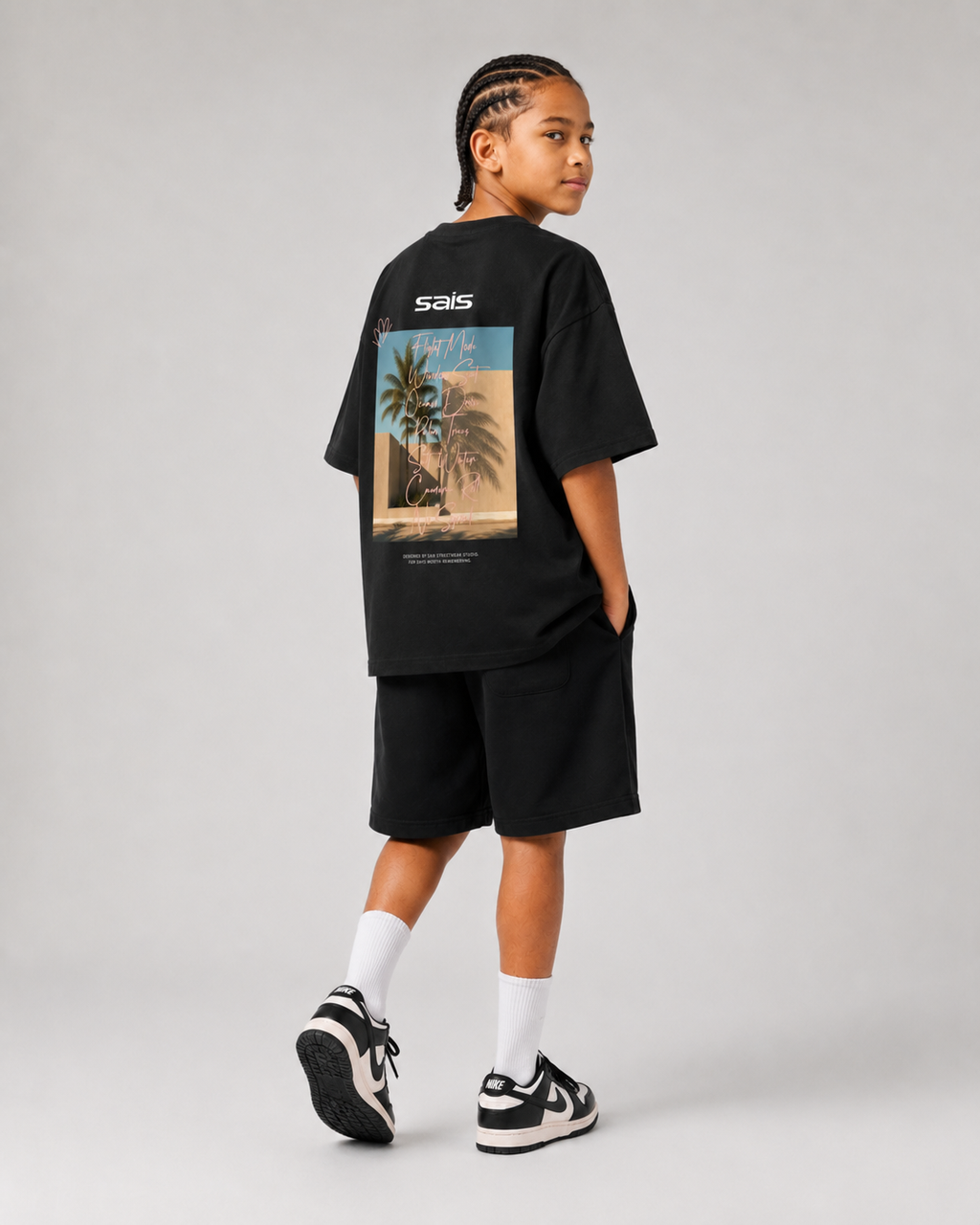 Palm Escape Kids Graphic T-Shirt
