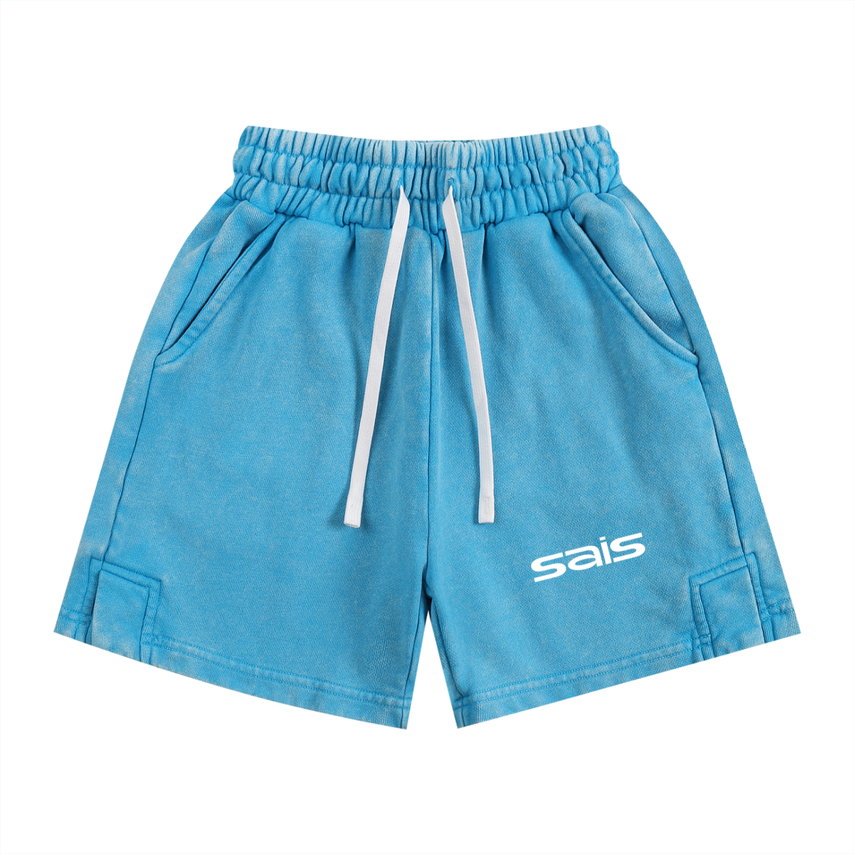 Relaxed Kids Streetwear Shorts – Sky Blue