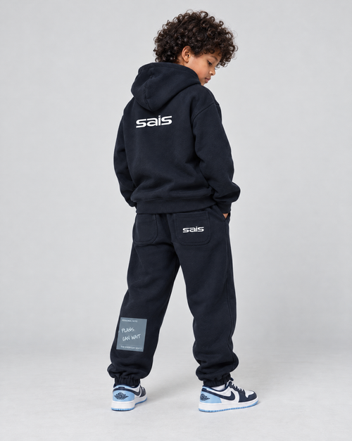 I Had Plans Kids' Oversized Graphic Hoodie – Navy