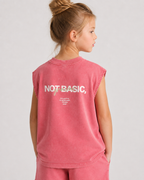 Not Basic, Gracias Kids Graphic Tank Top – Pink