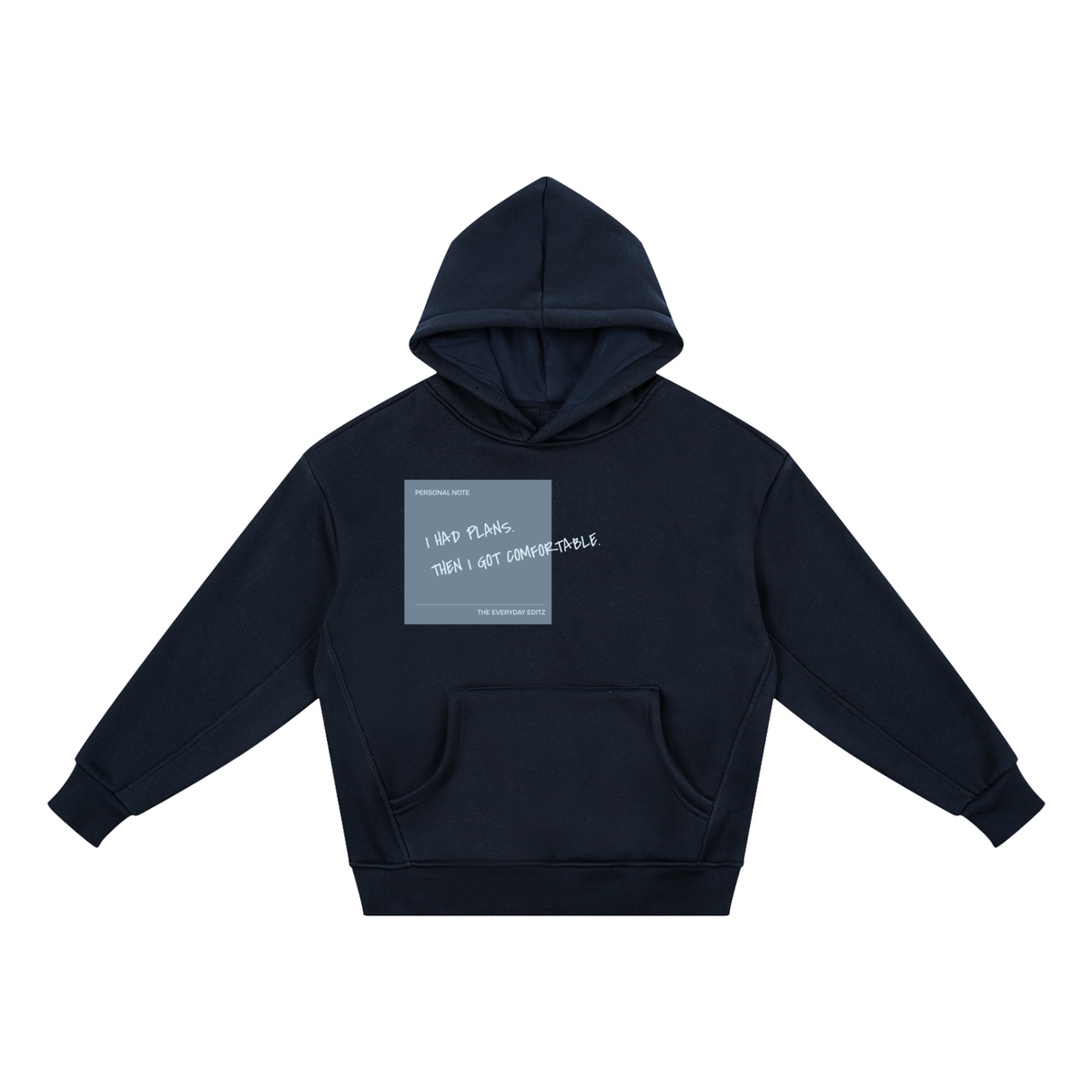 I Had Plans Kids' Oversized Graphic Hoodie – Navy