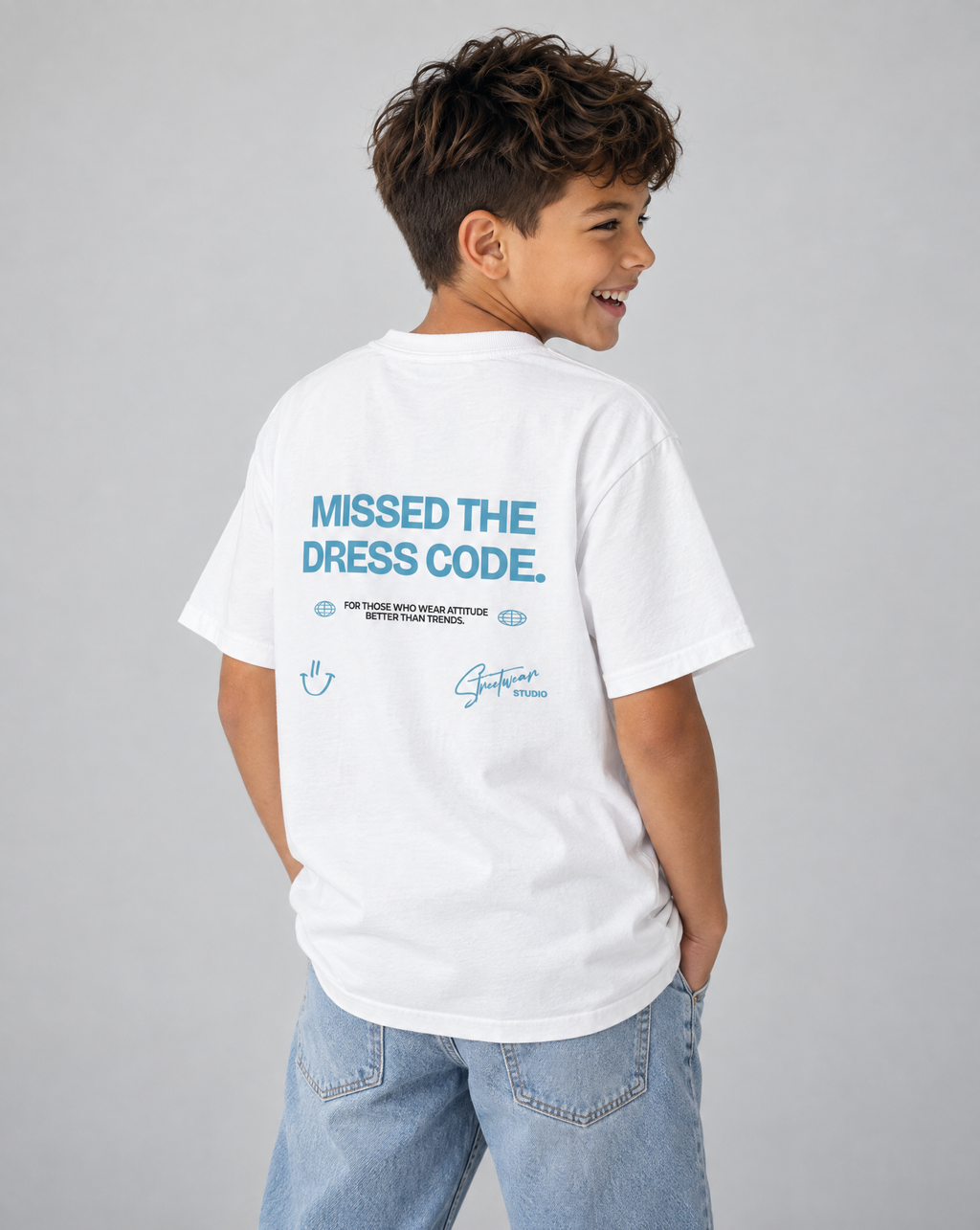 Missed The Dress Code Kids Oversized T-Shirt